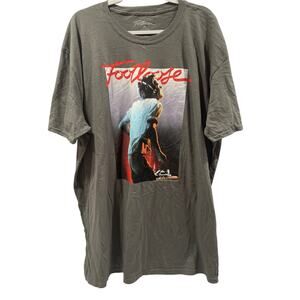 Footloose Men's 3XL Gray T-Shirt Logo Dancing Man with Headphones Short Sleeve